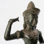 Antique Khmer Style Bronze Standing Apsara or Angel Statue - 49cm/20"