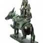 Antique Khmer Style Bronze Hindu God Shiva, Uma & Nandi - 50cm/20" Long