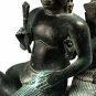 Antique Khmer Style Bronze Hindu God Shiva, Uma & Nandi - 50cm/20" Long