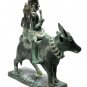 Antique Khmer Style Bronze Hindu God Shiva, Uma & Nandi - 50cm/20" Long