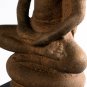 Antique Mon Style Thai Stone Naga Enthroned Meditation Buddha - 45cm/18"