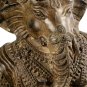 Antique Thai Style Seated Bronze Ganesha Statue - 71cm / 28"