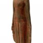 Antique Khmer Style Wood Standing Charity Buddha Statue - 102cm/41"