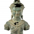 Antique Baphuon Style Bronze Vishnu Statue - Protector & Preserver - 53cm/21"
