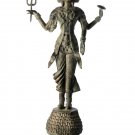 19th Century Antique Standing Bronze Brahma - Hindu God Creation - 84cm/34"