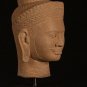 Antique Bakheng Style Khmer Stone Shiva Head Statue - The Destroyer - 35cm/14"
