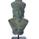 Antique Khmer Style Bronze Lakshmi / Devi Consort of Vishnu Torso - 70cm/28"