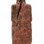 Antique Khmer Style Wood Standing Protection Monday Buddha Statue - 137cm/55"