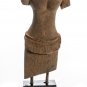 Antique Khmer Angkor Wat Style Stone Lakshmi Torso (probably) - 45cm/18"