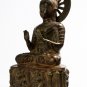 Antique Seated 19th Century Thai Bronze Buddha Statue Teaching Mudra - 57cm /23"