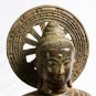Antique Seated 19th Century Thai Bronze Buddha Statue Teaching Mudra - 57cm /23"