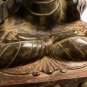 Antique Seated 19th Century Thai Bronze Buddha Statue Teaching Mudra - 57cm /23"