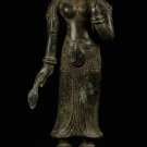 19th Century Bronze Khmer Banteay Srei style Standing Apsara or Angel - 53cm/21"