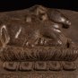 Antique 18th Century Stone Khmer Sanskrit Stele with Nandi - 65cm / 26"