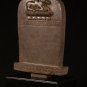 Antique 18th Century Stone Khmer Sanskrit Stele with Nandi - 65cm / 26"