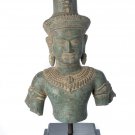 Antique Khmer Style Bronze Mounted Shiva Torso Statue - 66cm/26"