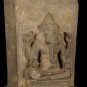 Antique 12th-13th Century Angkor Stone Stele Ganesha Statue - 46cm/18"
