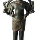 19th Century Antique Standing Bronze Brahma - Hindu God Creation - 101cm/40"