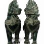 Antique Chinese Style Bronze Temple Guardians or Lions (Pair) - 67cm/27"