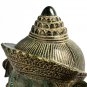 Ganesh Statue - Antique Khmer Style Seated Bronze Ganesha Statue - 56cm/22"