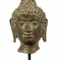 18th Century Antique Chiang Saen Mounted Buddha Head Statue - 30cm/12"