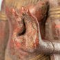 Antique Khmer Style Angkor Wat Wood Standing Teaching Buddha Statue - 124cm/50"