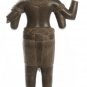Antique Angkor Wat Style Mounted Sandstone Vishnu Torso - 92cm/37"