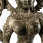 Antique Thai Style Lakshmi Statue / Devi Consort of Vishnu with Halo - 103cm/41"