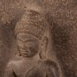 Antique Stone Stele Phnom Da Style Khmer Meditation Buddha Statue - 58cm/23"