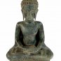 Antique Thai Style Bronze Seated Meditation Buddha Statue - 38cm/15"