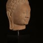 Buddha Statue - Antique Dvaravati Style Thai Stone Buddha Head 35cm/14"