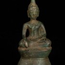 Buddha Statue - Antique Laos Style Seated Enlightenment 20cm/8"