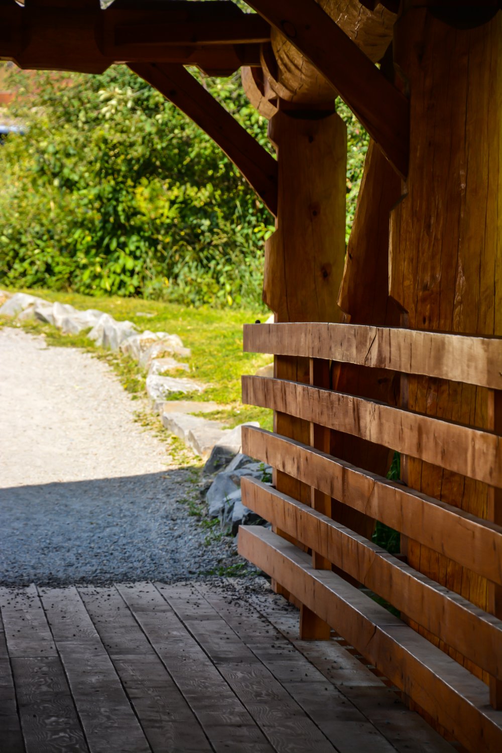 Wood Bridge Path Digital Image