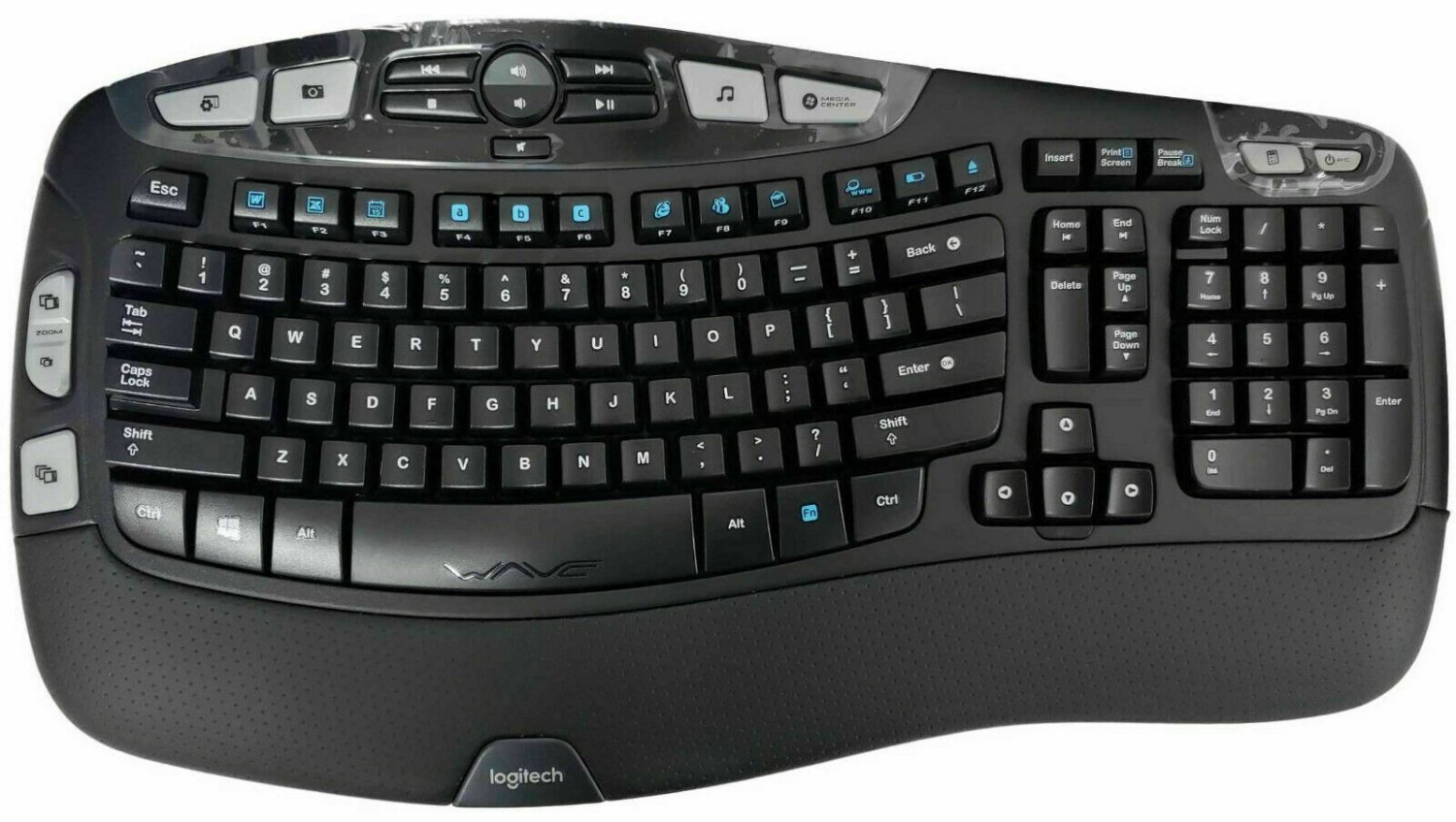 Logitech Wireless Wave MK550 QWERTY Keyboard K350 & Laser Mouse M510 w ...