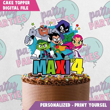 TEEN TITANS GO CAKE TOPPER