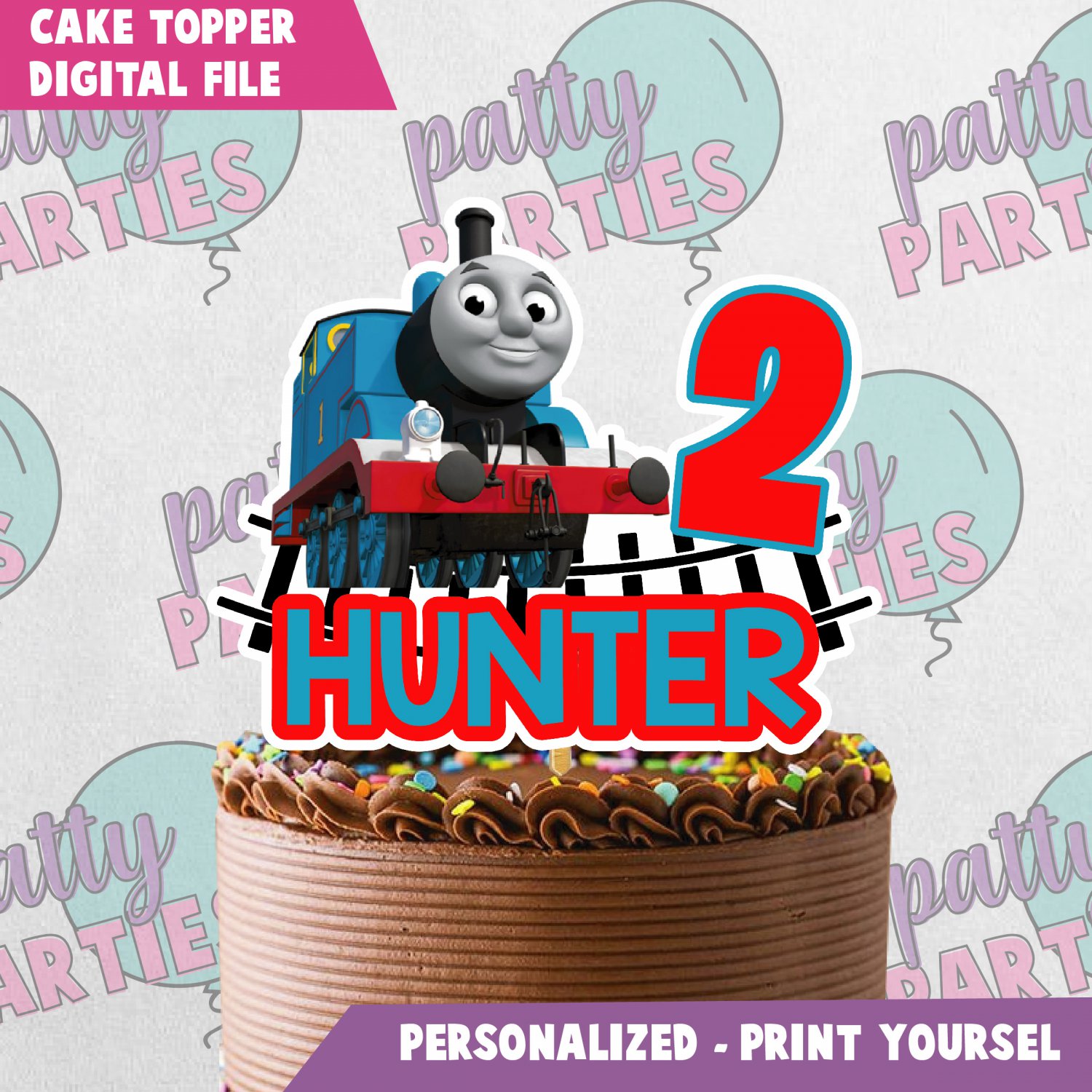 THOMAS AND FRIENDS CAKE TOPPER