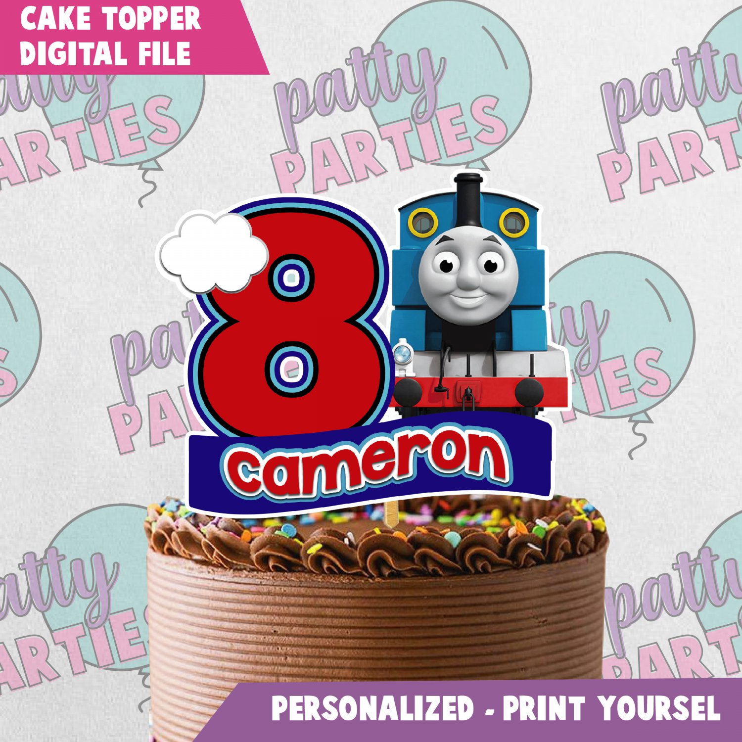 THOMAS AND FRIENDS CAKE TOPPER