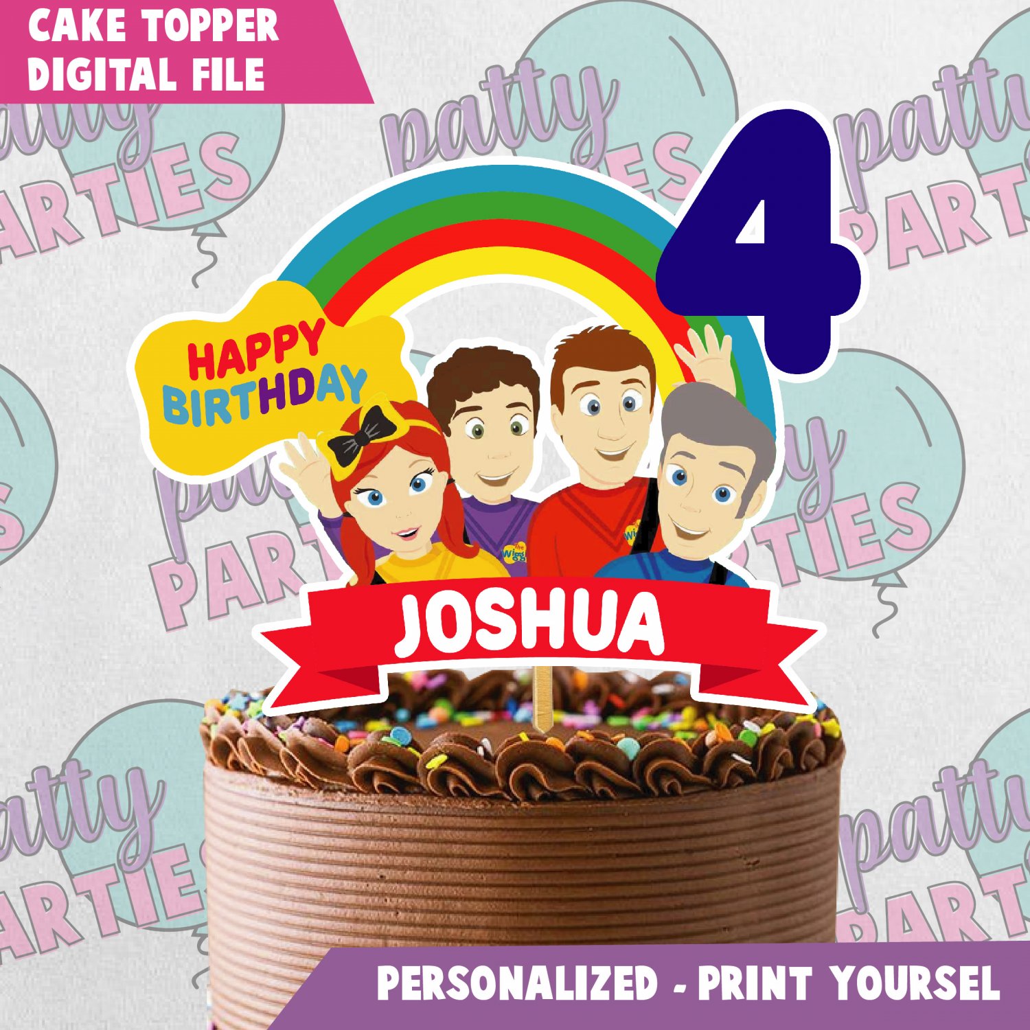 THE WIGGLES CAKE TOPPER