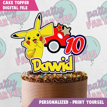 POKEMON CAKE TOPPER