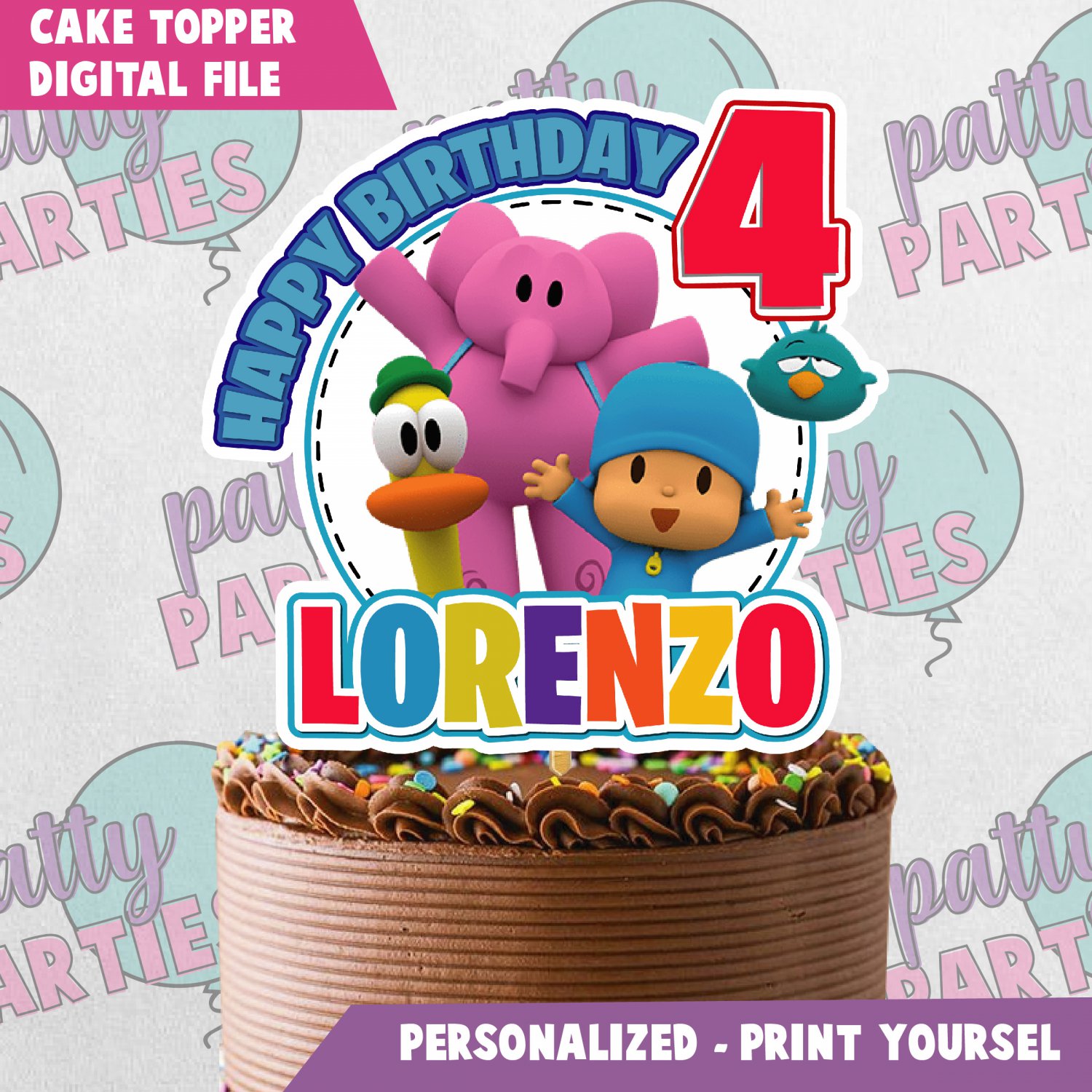 POCOYO CAKE TOPPER