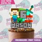 MINECRAFT CAKE TOPPER