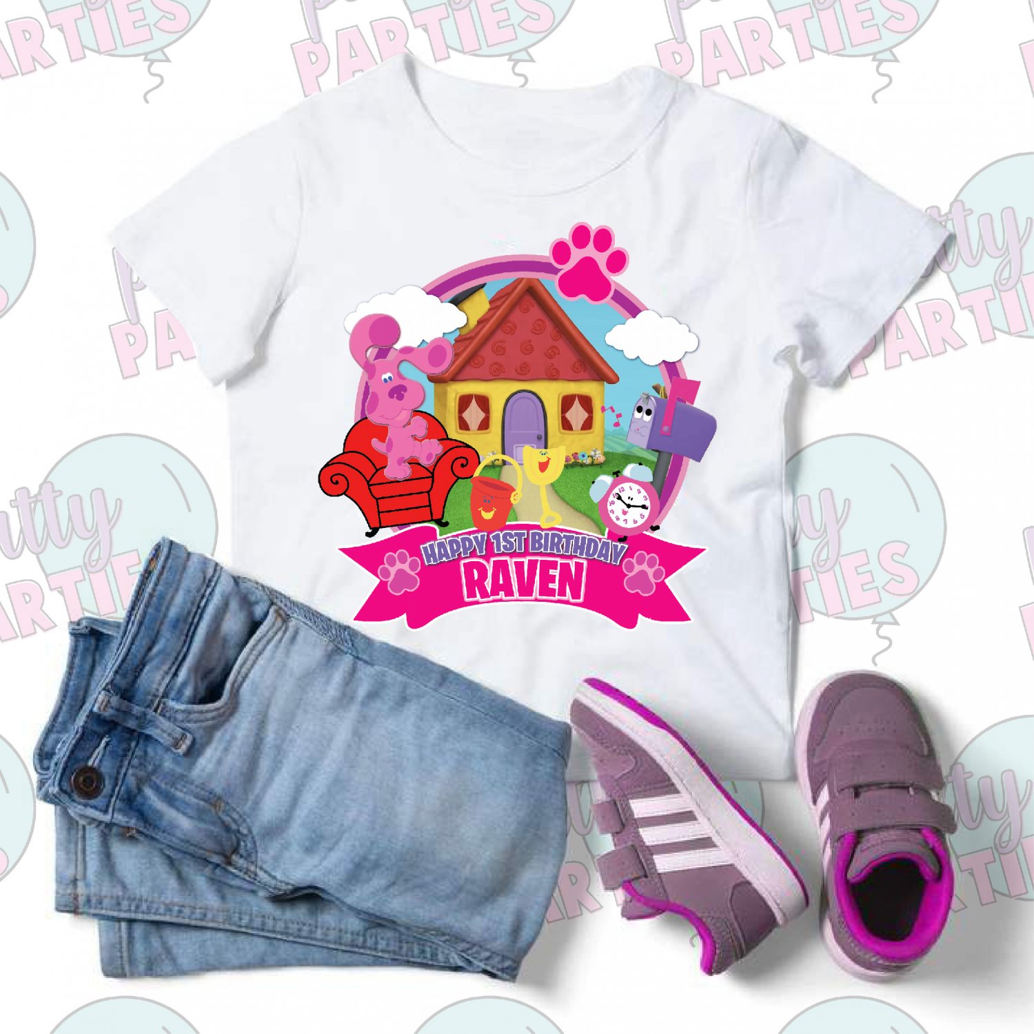 BLUE'S CLUES IRON ON TRANSFER IMAGE