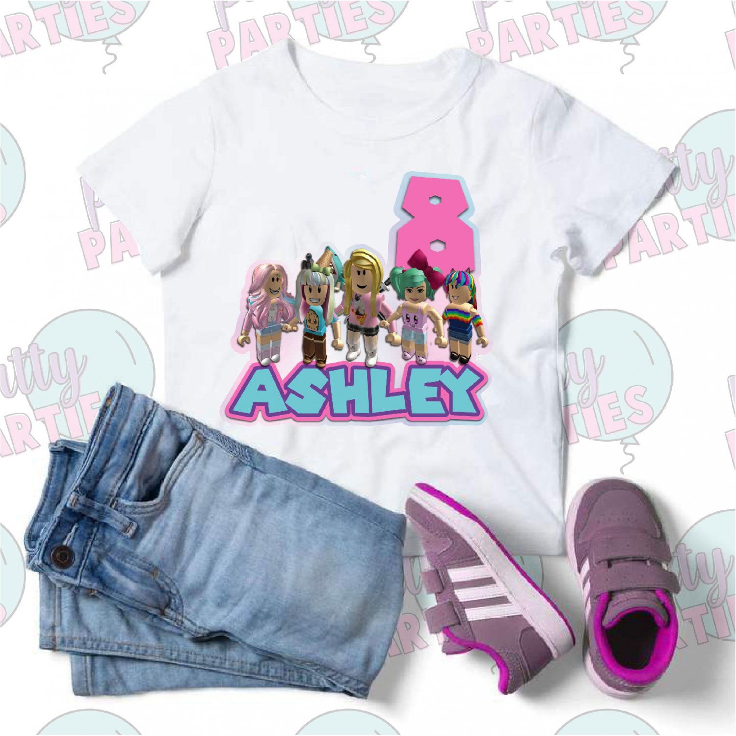 ROBLOX GIRLS  IRON ON TRANSFER IMAGE