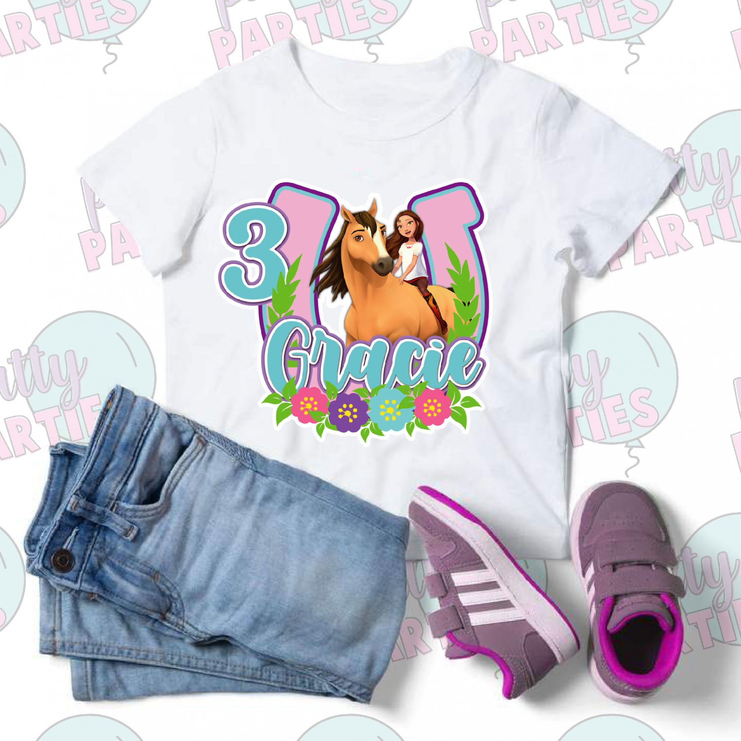 SPIRIT RIDING FREE IRON ON TRANSFER IMAGE