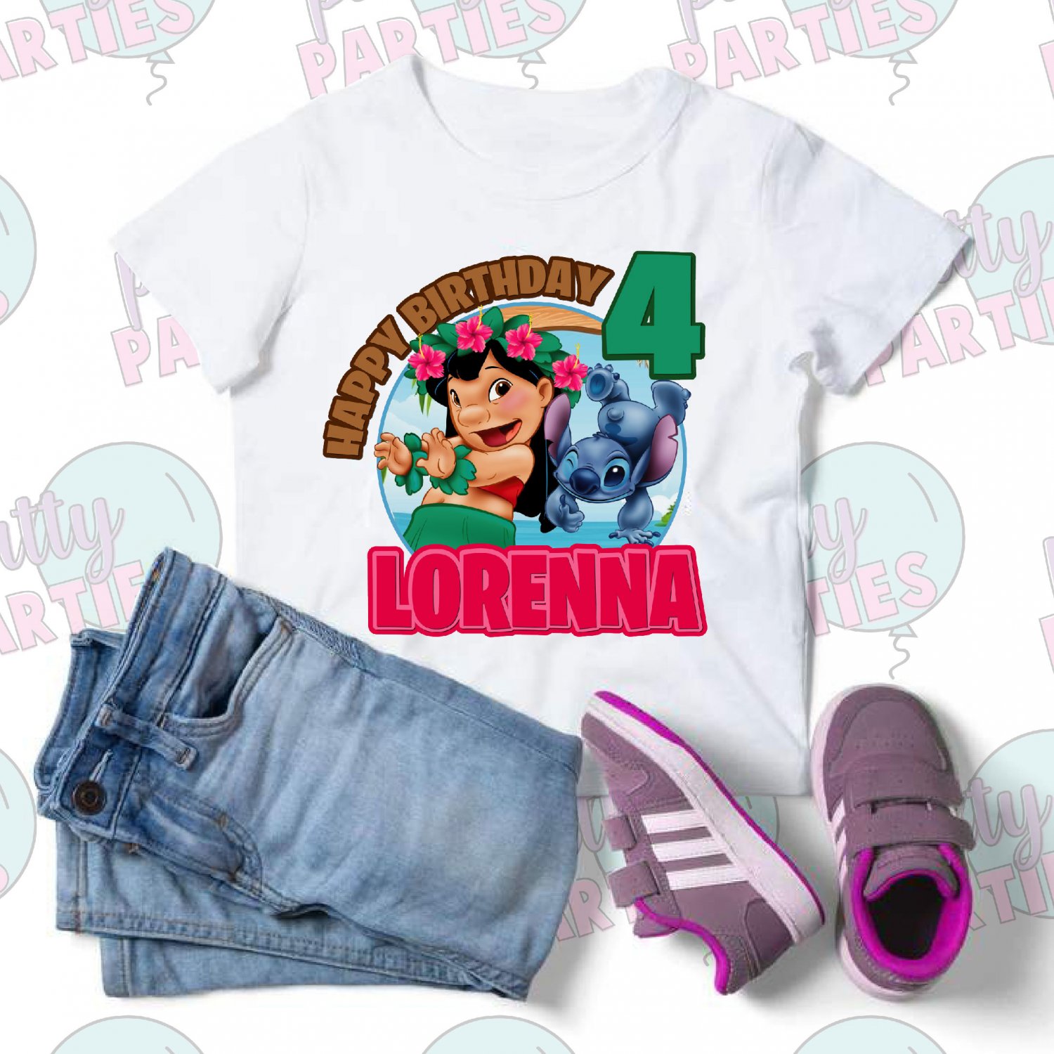 LILO AND STITCH IRON ON TRANSFER IMAGE