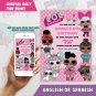 LOL SURPRISE BIRTHDAY INVITATION- LOL SURPRISE-LOL SURPRISE INVITATION
