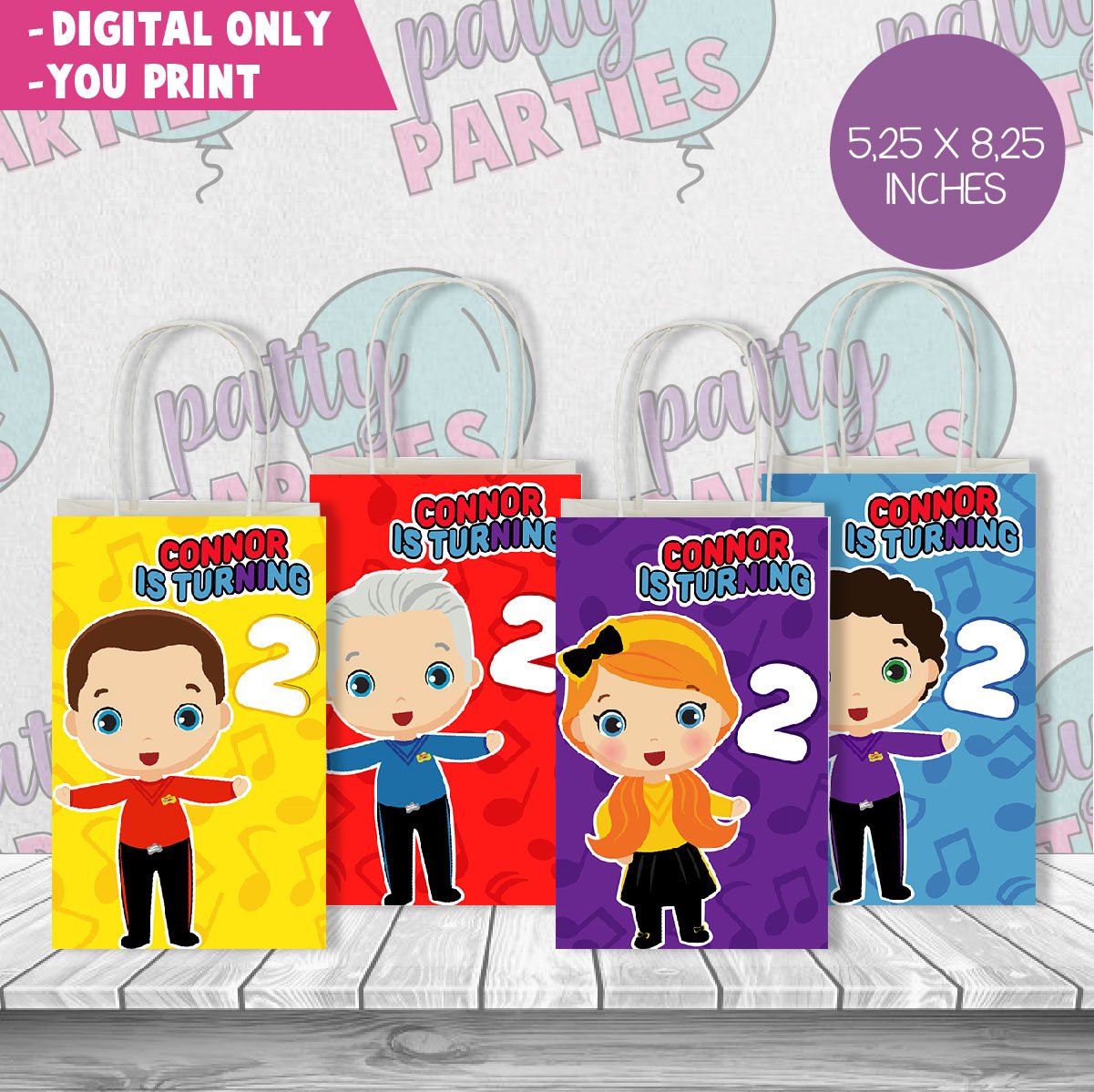 THE WIGGLES BAG FRONTS