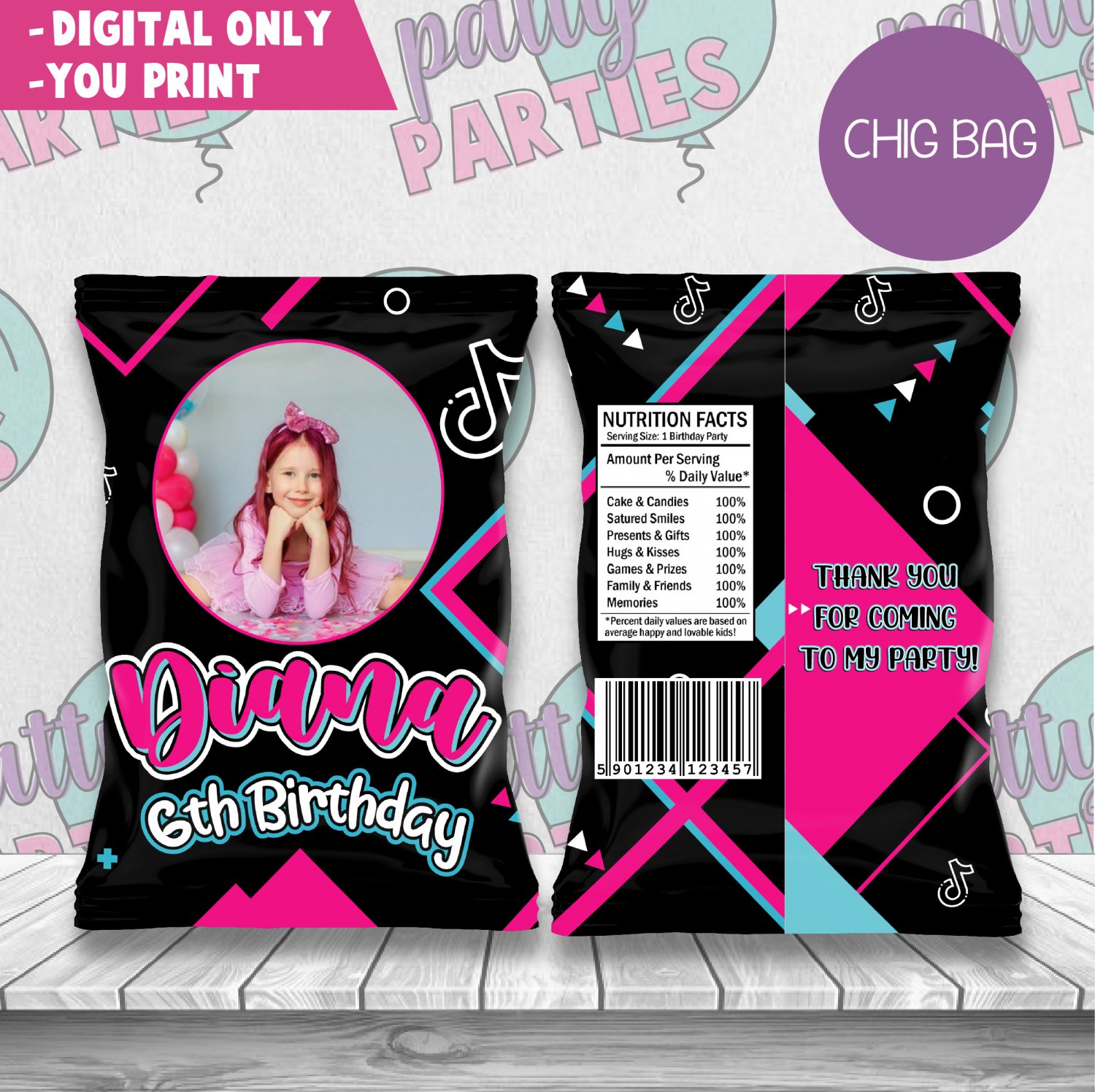 TIK TOK CHIP BAG