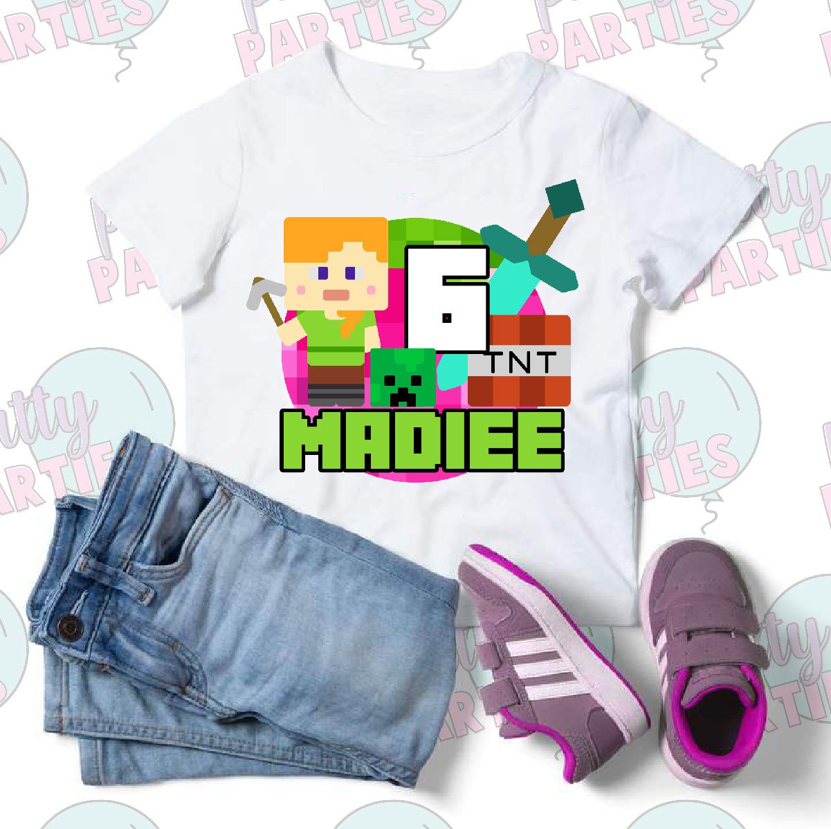 MINECRAFT BIRTHDAY T-SHIRT