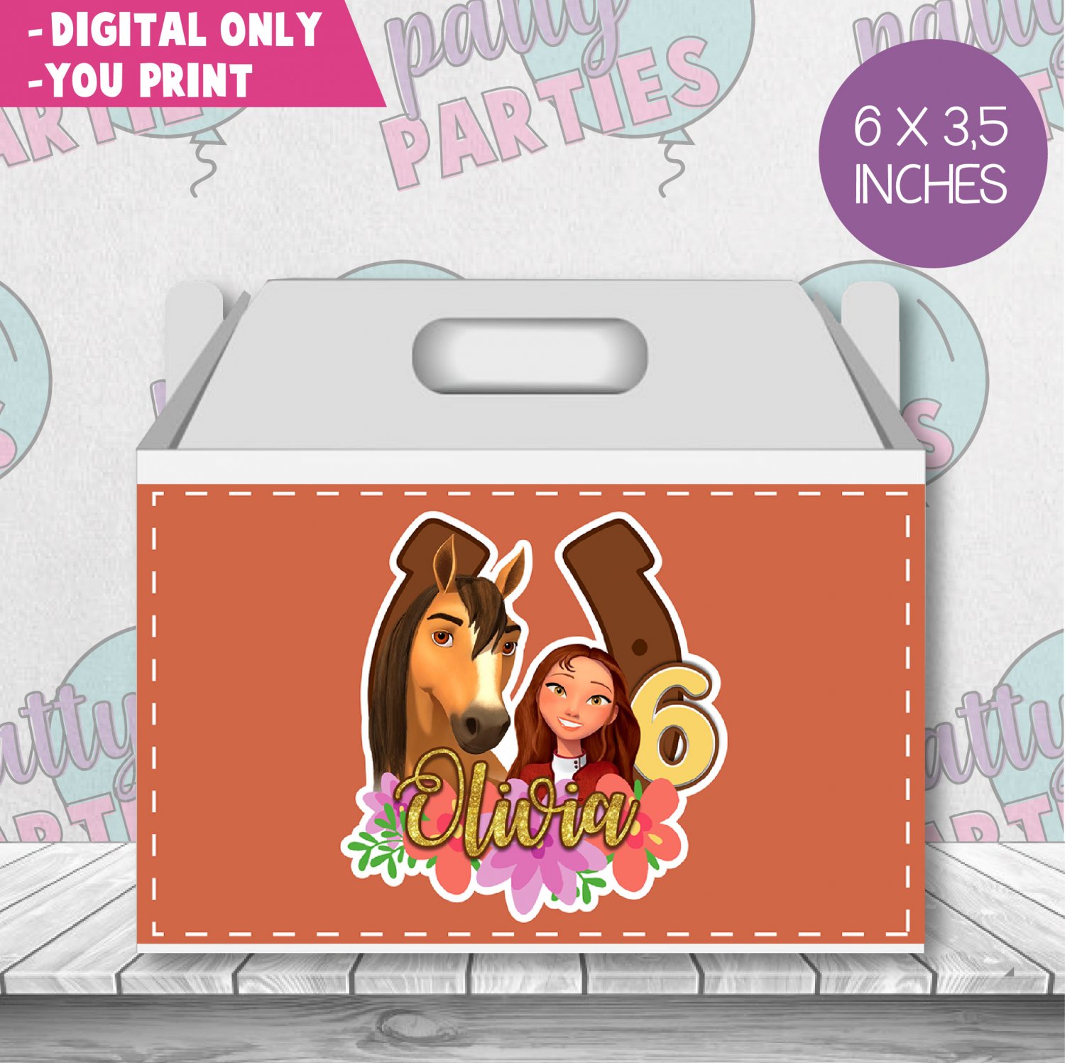 SPIRIT RIDING FREE  GIFT BOX LABEL